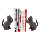 Kavsi Sujetalibros Decorativos De Gato Para Libros Y Estante