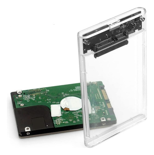 Cofre Case Transparente Disco Duro Sata2.5 Usb2.0