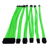 Eagle Warrior Kit De Cables Trenzados Psu, Negro/verde