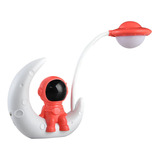 Velador De Noche Luz Led Lampara Recargable Astronauta Luna