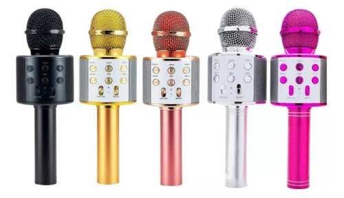 Micrófono Karaoke Bluetooth Parlante Android Variedad Color