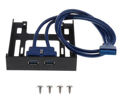 2 Usb 3.0 Painel Frontal 3.5'' Hub 2 Porta 20pin Conector