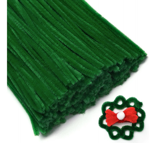 Limpia Pipas Chelines X 100 Unidades Verde Navidad Flores