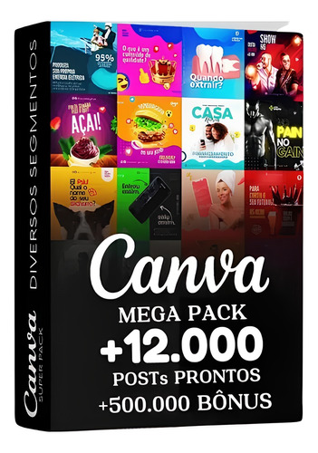 Mega Pack De Templates Editáveis No Canva Para Redes Sociais