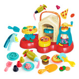 Juego De Arcilla Colorida Putty Toys Pizza House Para Niños,