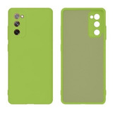 Capa Capinha Compatível Com Galaxy S20 Fe Silicone Premium Cor Verde-limão