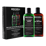 Set Shampoo Y Acondicionador Brickell Fortalecedor Hombres