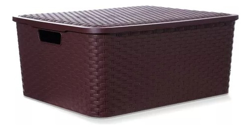 Canasto Caja Organizadora Simil Rattan Grande