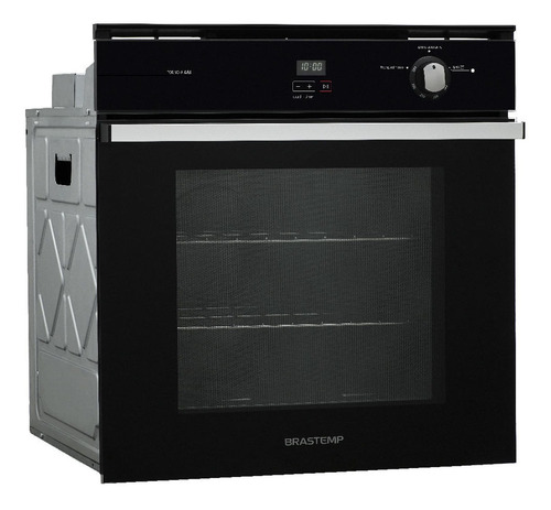 Forno De Embutir A Gás Brastemp 78 Litros Preto Com Grill E