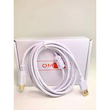 Cable Usb 2.0 Blanco De 8 Pies Compatible Con Pioneer Dj Ddj