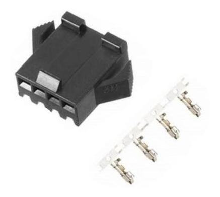 Conector Jst Sm 2.5mm Hembra 4 Pines + Espadines