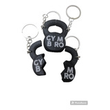 Kit 2 Llavero Gymbro Rusa Kettlebell Mancuerna Gimnasio Gym