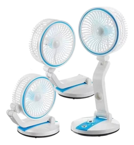 Ventilador Portátil Plegable Con Luz Led Multifunción