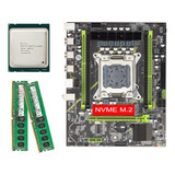 Kit Combinado De Placa Base Qiyida X79, Cpu E5 2680v2 Y 2 Ki