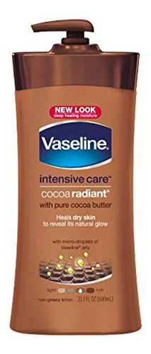 Crema Corporal Vaseline Cocoa Radiant 20.3 Oz (pack X3)
