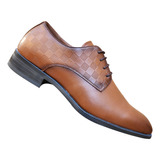 Zapato Formal De Vestir Hombre Puntiagudos Modelo Derby 7425