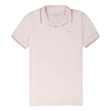 Camisa Polo Infantil Menino Essencial Rosa Claro Ogochi