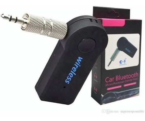 Receptor Aux 3.5 Audio Bluetooth Auto Coche Manos Libres 