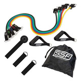 Kit De Ejercicio Serious Steel Fitness 5 Bandas+accesorios