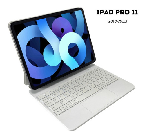 Capa Teclado Magic Rgb C Touchpad P iPad Air, Pro 11 E 10th