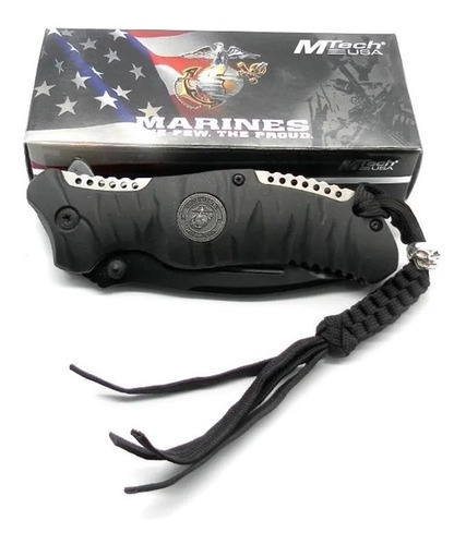 Navaja Tactica Mtech Marines M-a1020bk Licencia Oficial