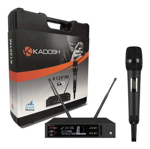 Microfone Sem Fio Kadosh K-1201m Uhf Wireless