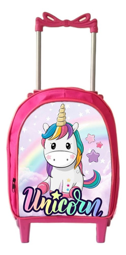 Mochila De Rodinha Infantil Menina Pequena- Até 5 Anos