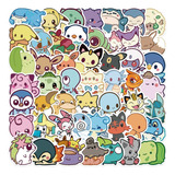 Pokemon Kawaii Cute 50 Calcomanías Stickers Pvc Vs Agua