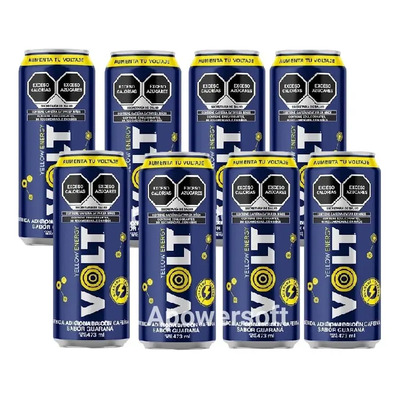 8 Pack Volt 473ml Bebida Energizanteguaraná Mayoreo | MercadoLibre