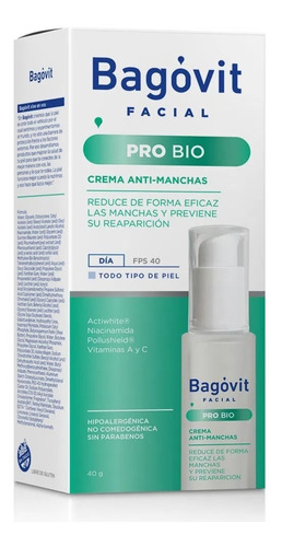 Bagovit Facial Pro Bio Anti-manchas Crema De Día X 50g