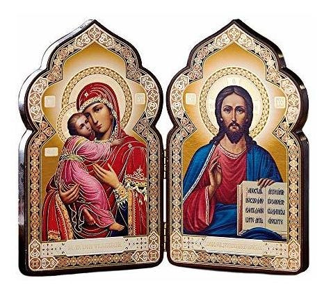Señales - Cristo Virgen Y El Ni O Cat Lico Ortodoxo Ruso Ico