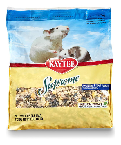 Supreme Pet Comida Alimento Ratas Ratones Toda Edad 4 Lb