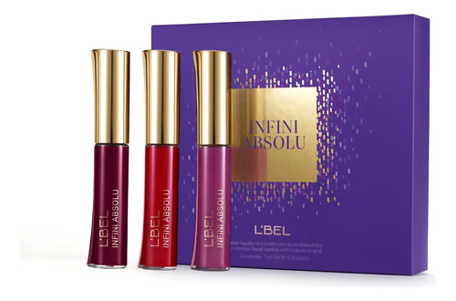 Labial Infini Absolu L'bel Tinta Labios Indeleble Mate Set 3