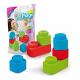 Piago Bloques Bebes Blandos Suaves Flexibles 6 Pzas 1305 Ed Color Multicolor