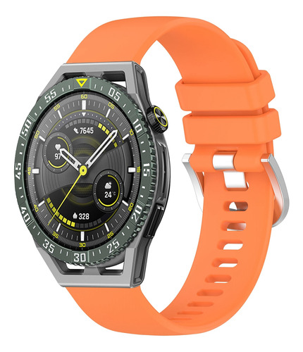 Correa De Reloj Naranja Brillante Para Huawei Watch Gt3 Se