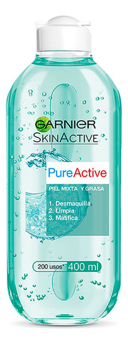 Desmaquillante Garnier Agua Micelar Pure Active 400 Ml