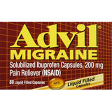 Advil Migraña Dolor De Cabeza Americano 80 Cápsulas