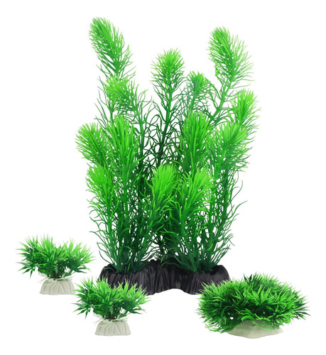 Plantas De Acuario, Decoraciones Artificiales De Acuario Par