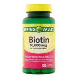 Suplemento En Cápsula Spring Valley  Biotin Vitaminas