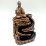 Incensario Cascata Pq Buda Hindu Miniatura Orando Sakyamuni