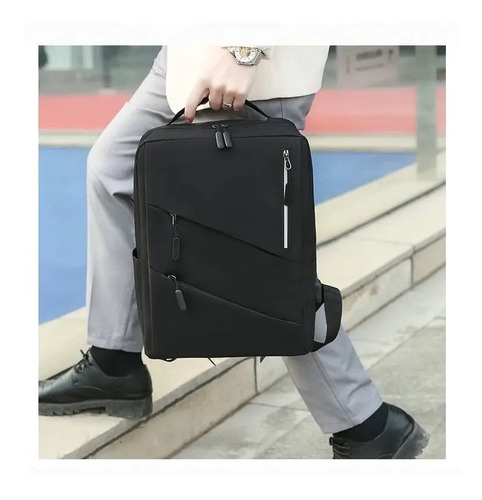 Mochila Antirrobo Carga Usb Escolar Laptop Casual 3 Piezas