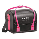 Maleta De Maquiagem Avon Preta E Rosa - 2,3kg