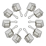 Set De 10 Mini Canastillas Para Papas O Servir De 10×10
