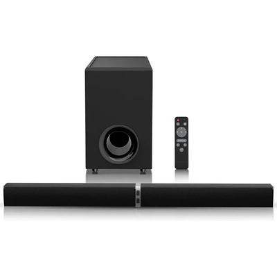 Barra de Sonido Bluetooth 120W con Subwoofer COWIN Soundbar2020E Desmontable negra y Control Remoto, Bluetooth\u002Farc\u002Fopt\u002Faux Connect | Envío gratis