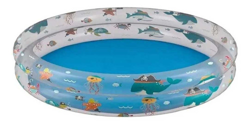 Piscina Infantil Fundo Do Mar 180 Litros - Pronta Entrega