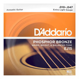 Daddario  85/15  Ez900-b Encordoamento Violão Aço 010