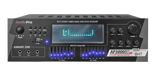 Amplificador Bluetooth Ap3000bt / Usb Audiopro 4 Canales