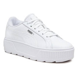 Tenis Puma Karmen Plataforma Blanco De Niñas Original