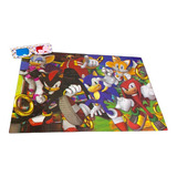 Puzzle 3d Sonic 60 Piezas Con Anteojos Tapimovil