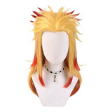 Peluca De Cosplay Rubia Demon Slayer Rengoku Kyoujurou